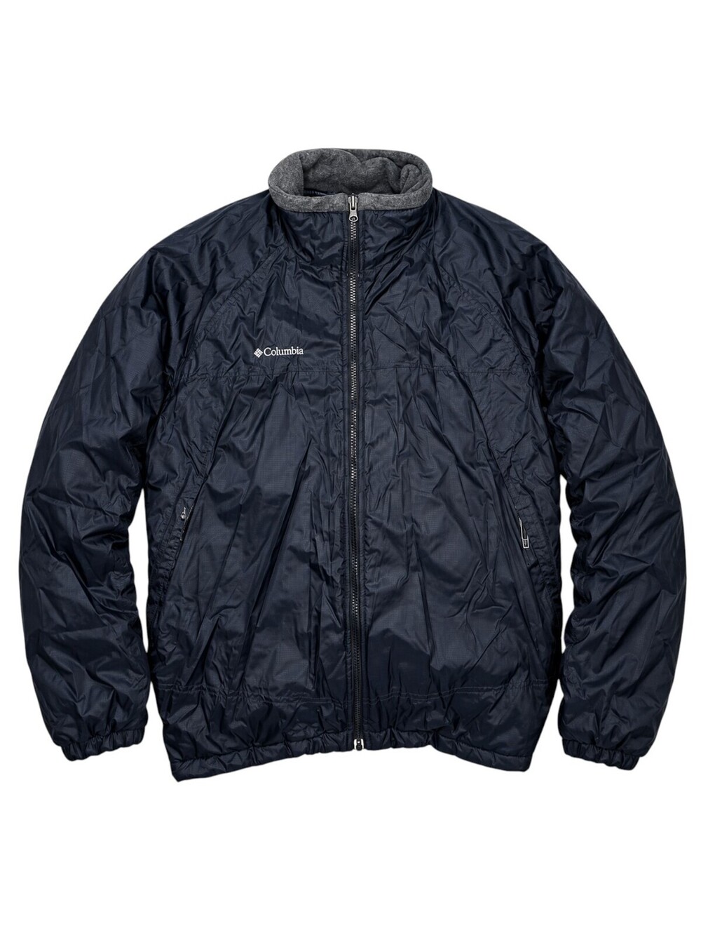 Columbia Men's Navy and Gray Lightweight Fleece-Lined Jacket